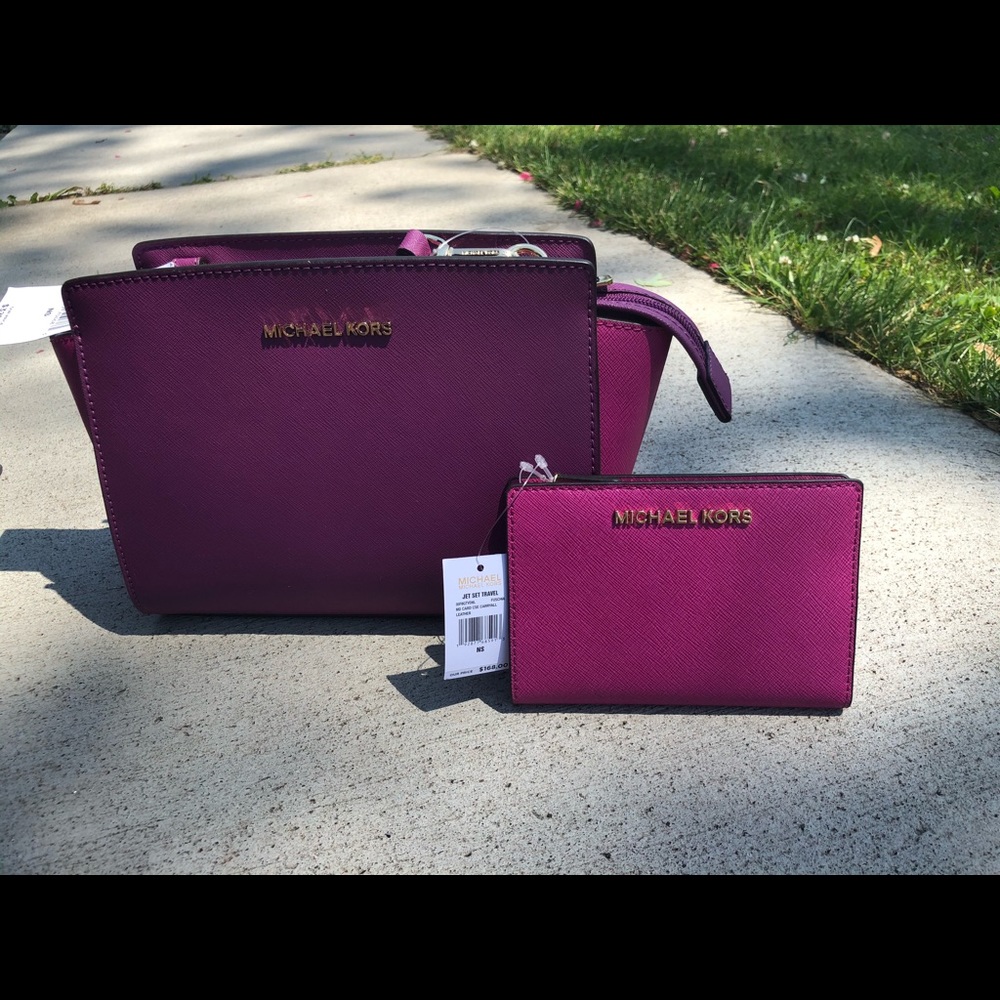 Michael Kors Purse and Wallet Set NWT